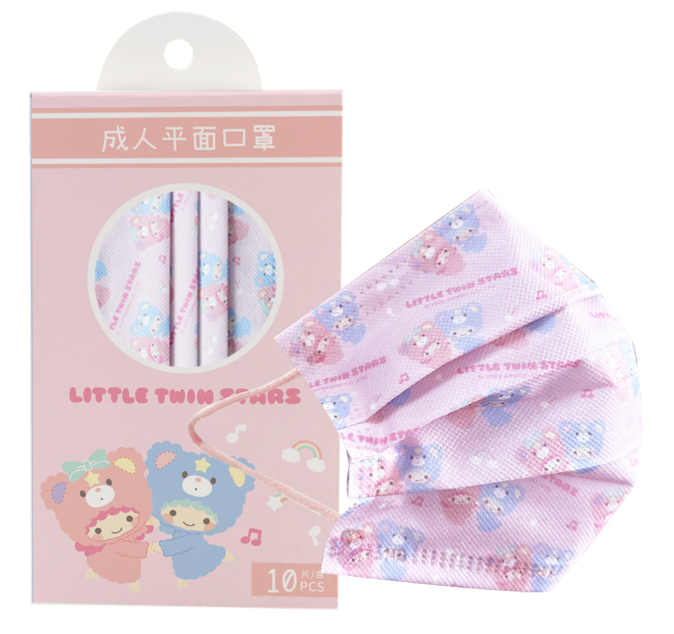 Little Twin Stars My Kiki Me Lala - Disposable Face Mask