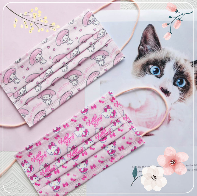 Hello Kitty Ribbons - Disposable Face Mask