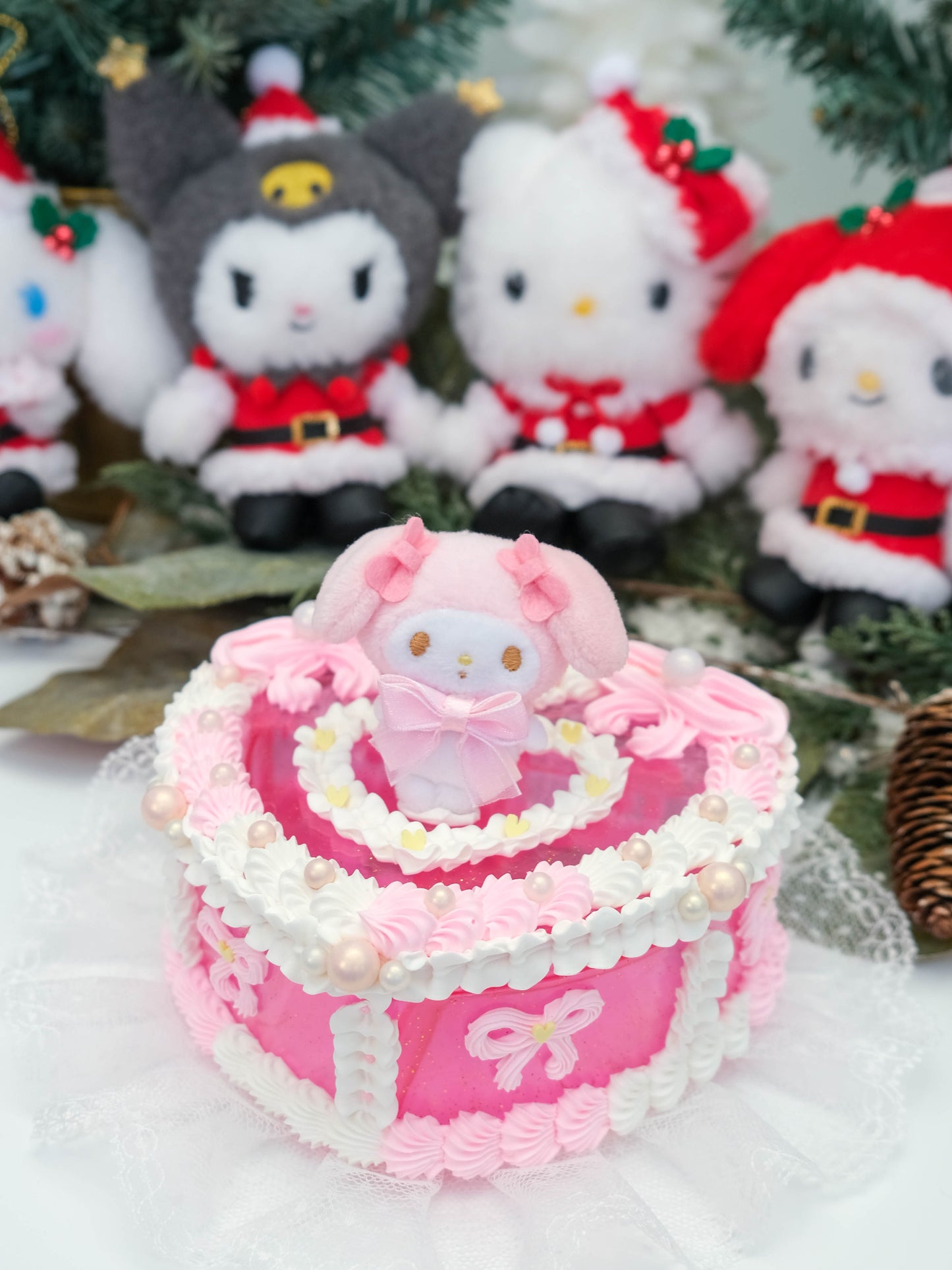JELLY CAKE - My Melody Pink Champagne - Plushie