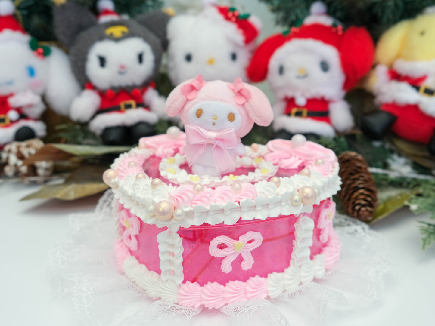 JELLY CAKE - My Melody Pink Champagne - Plushie