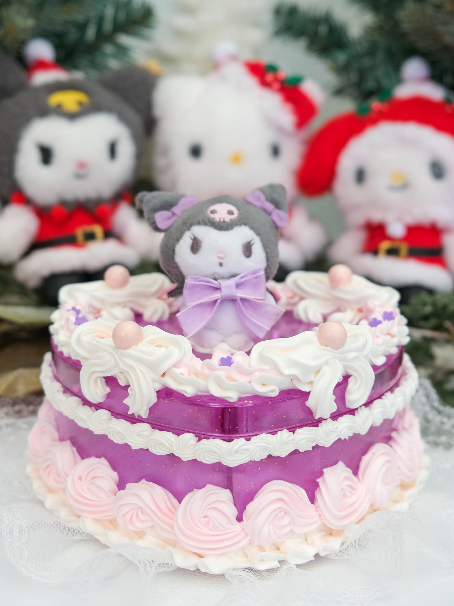 JELLY CAKE - Kuromi Taro Cake - Plushie