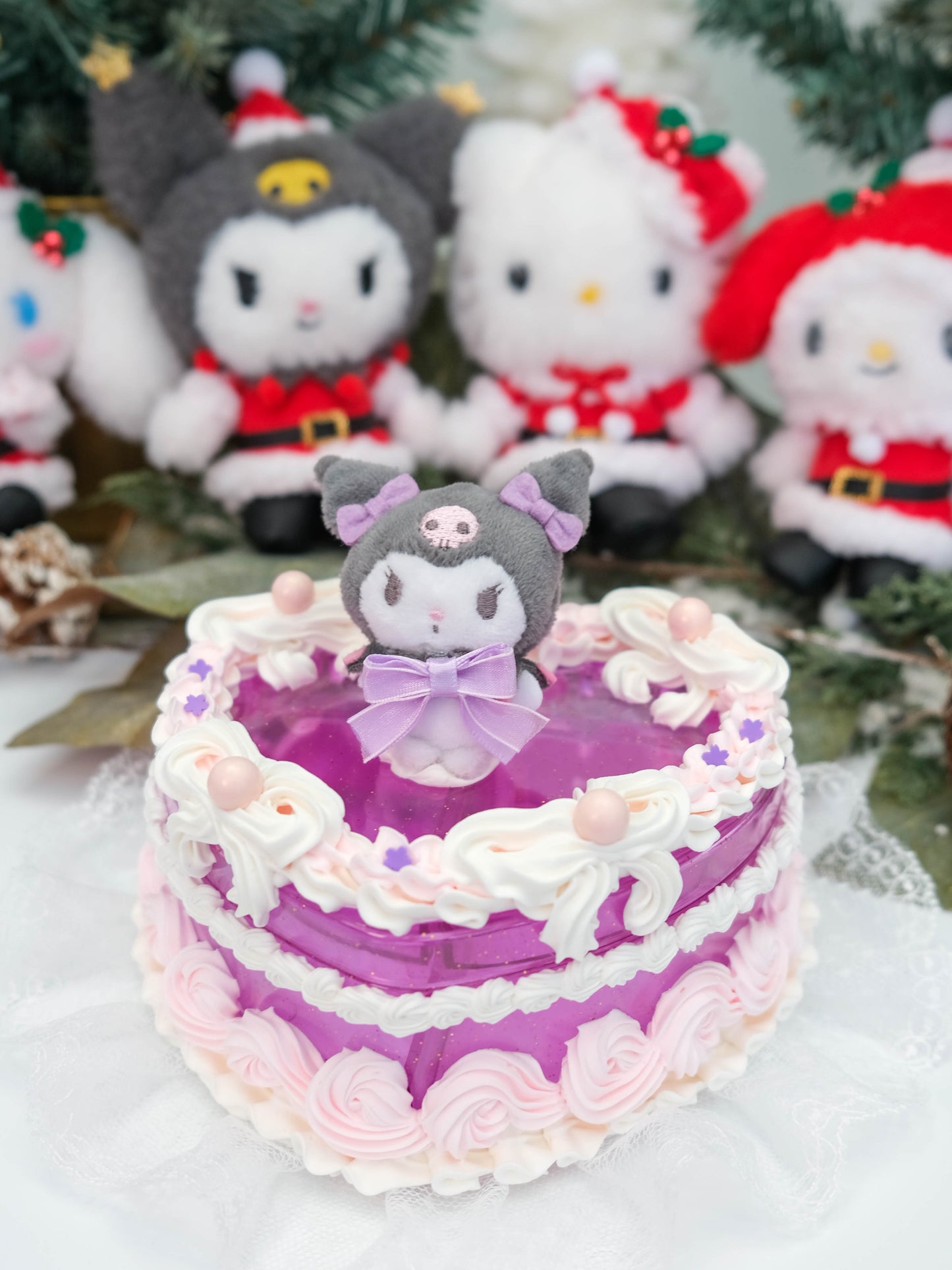 JELLY CAKE - Kuromi Taro Cake - Plushie