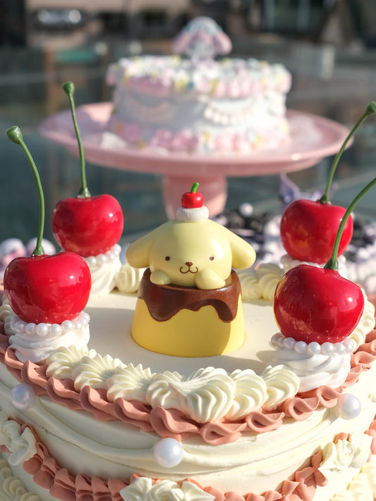 Pompompurin Chocolate Cherry Pudding