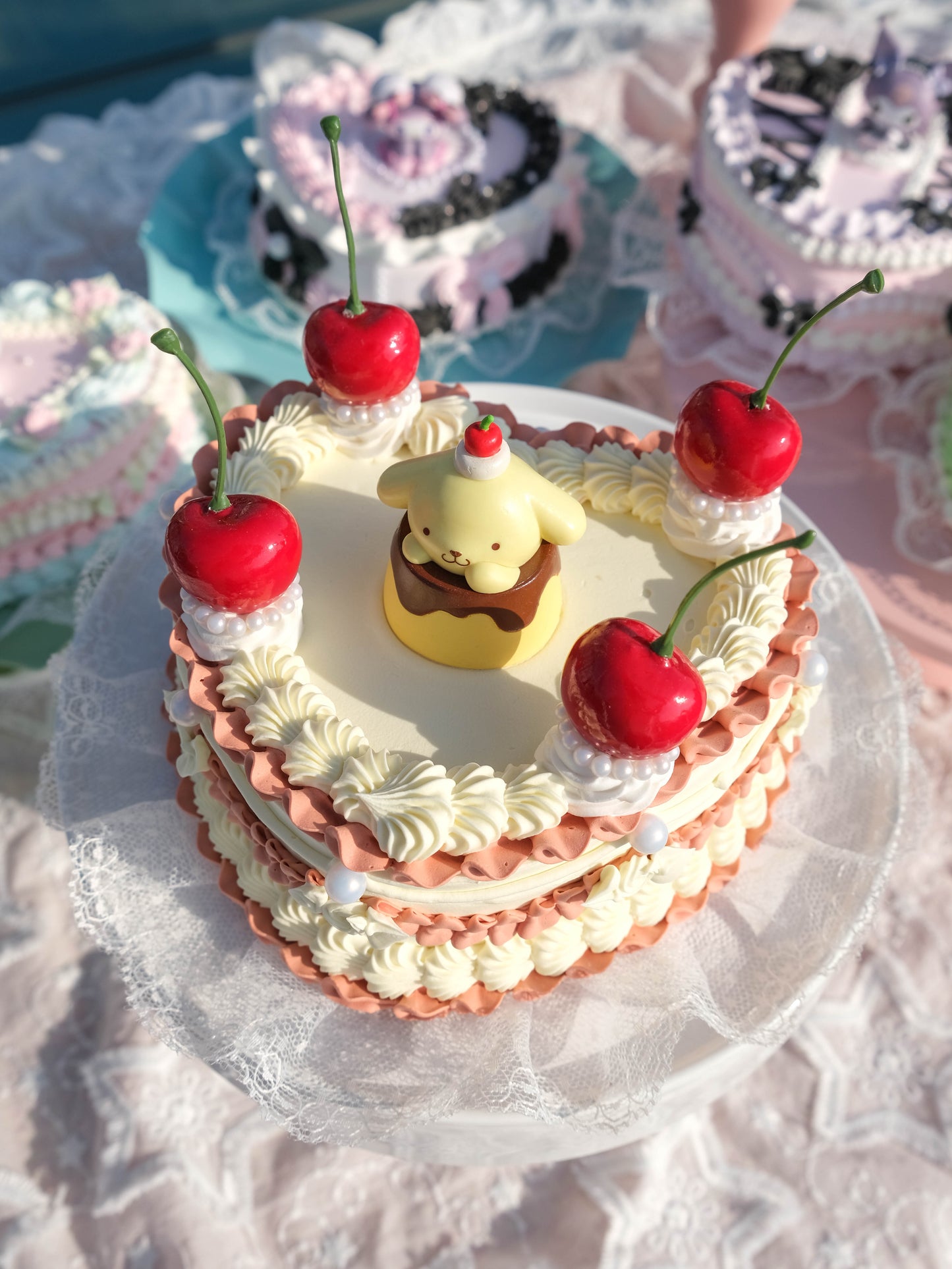 Pompompurin Chocolate Cherry Pudding