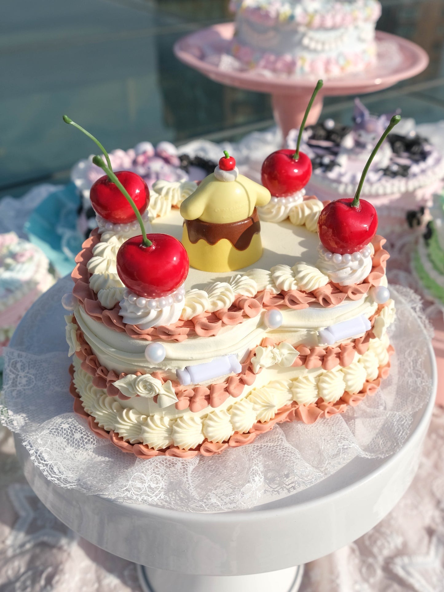 Pompompurin Chocolate Cherry Pudding