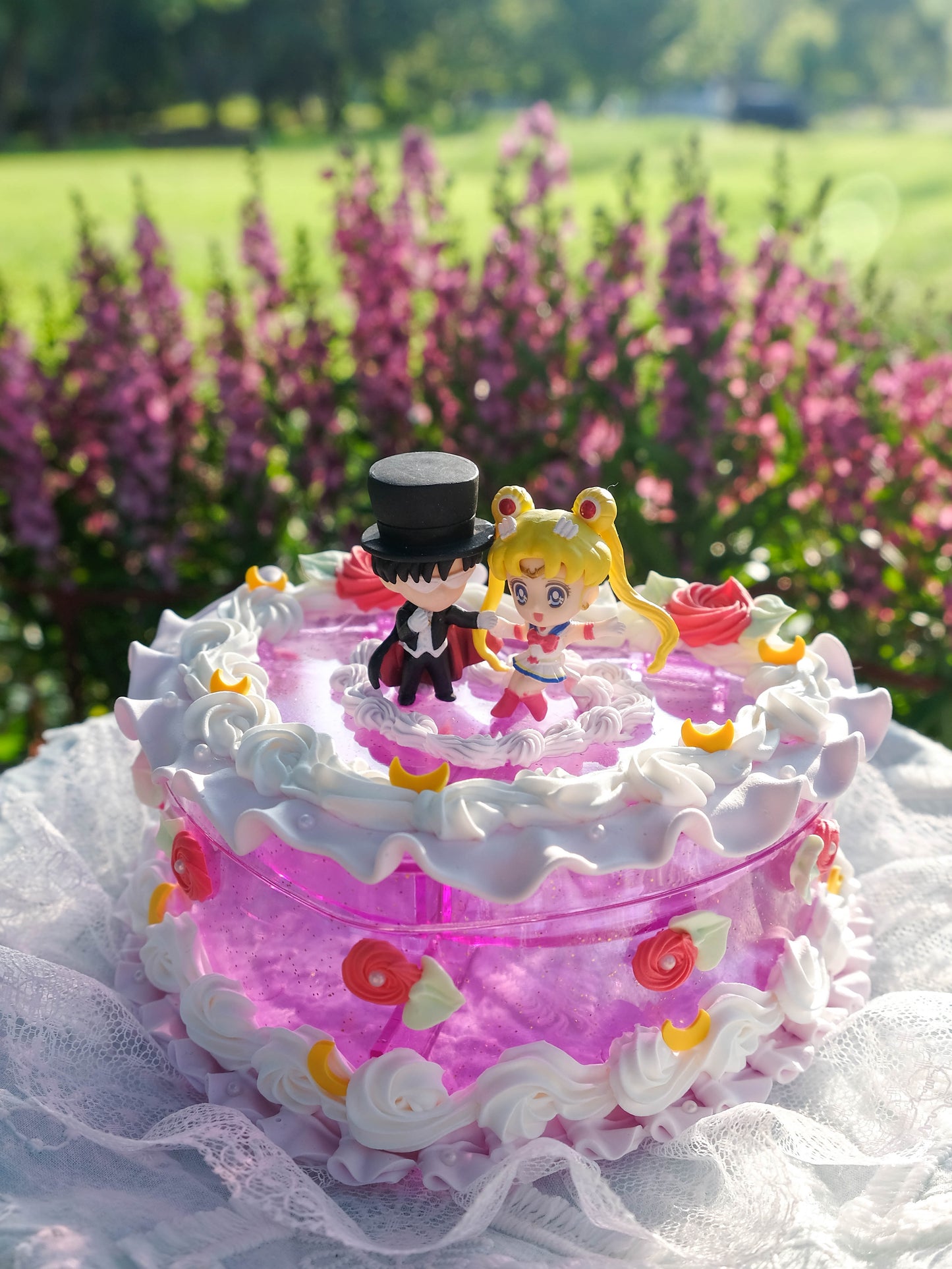JELLY CAKE - Sailor Moon and Tuxedo Mask