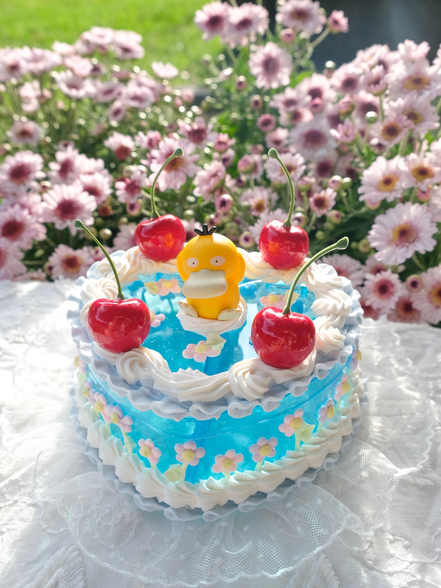 JELLY CAKE - Psyduck in the Lily Pond - Pokemon