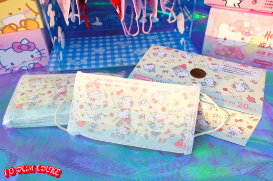 Hello Kitty 3 Apples Tall - Disposable Face Mask