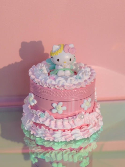 妖精ケーキ-グラインダーハローキティの花