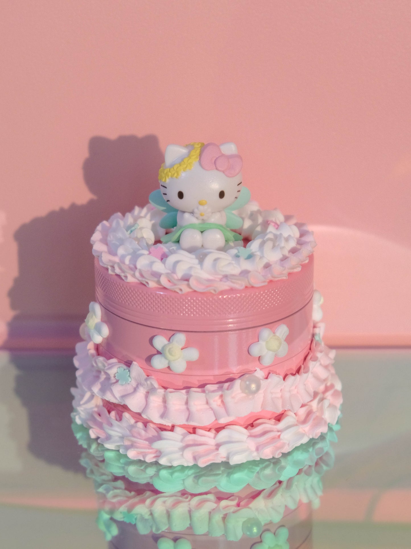 妖精ケーキ-グラインダーハローキティの花