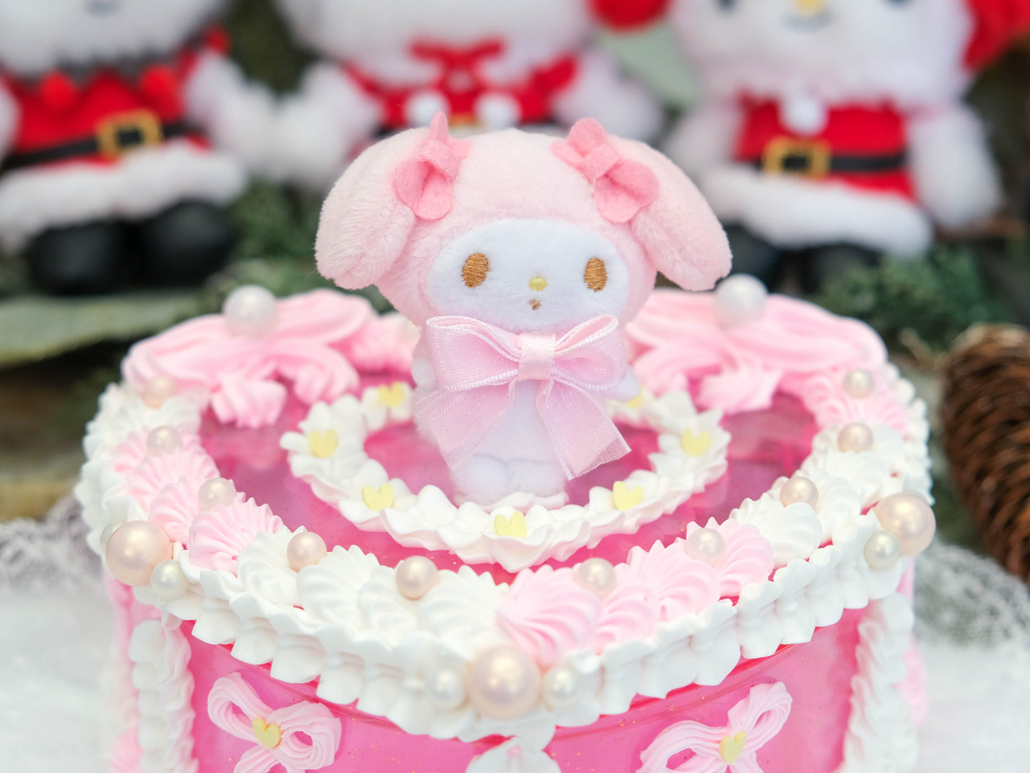 JELLY CAKE - My Melody Pink Champagne - Plushie