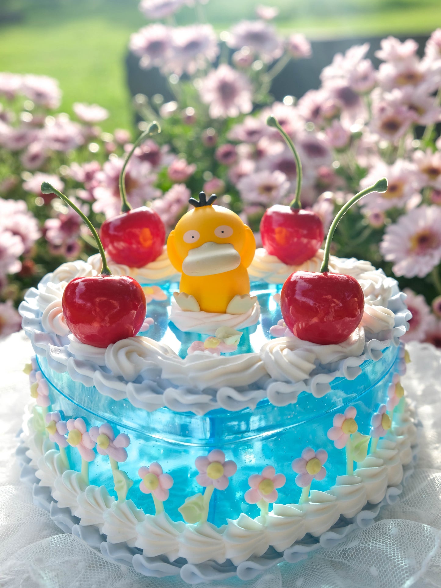 JELLY CAKE - Psyduck in the Lily Pond - Pokemon