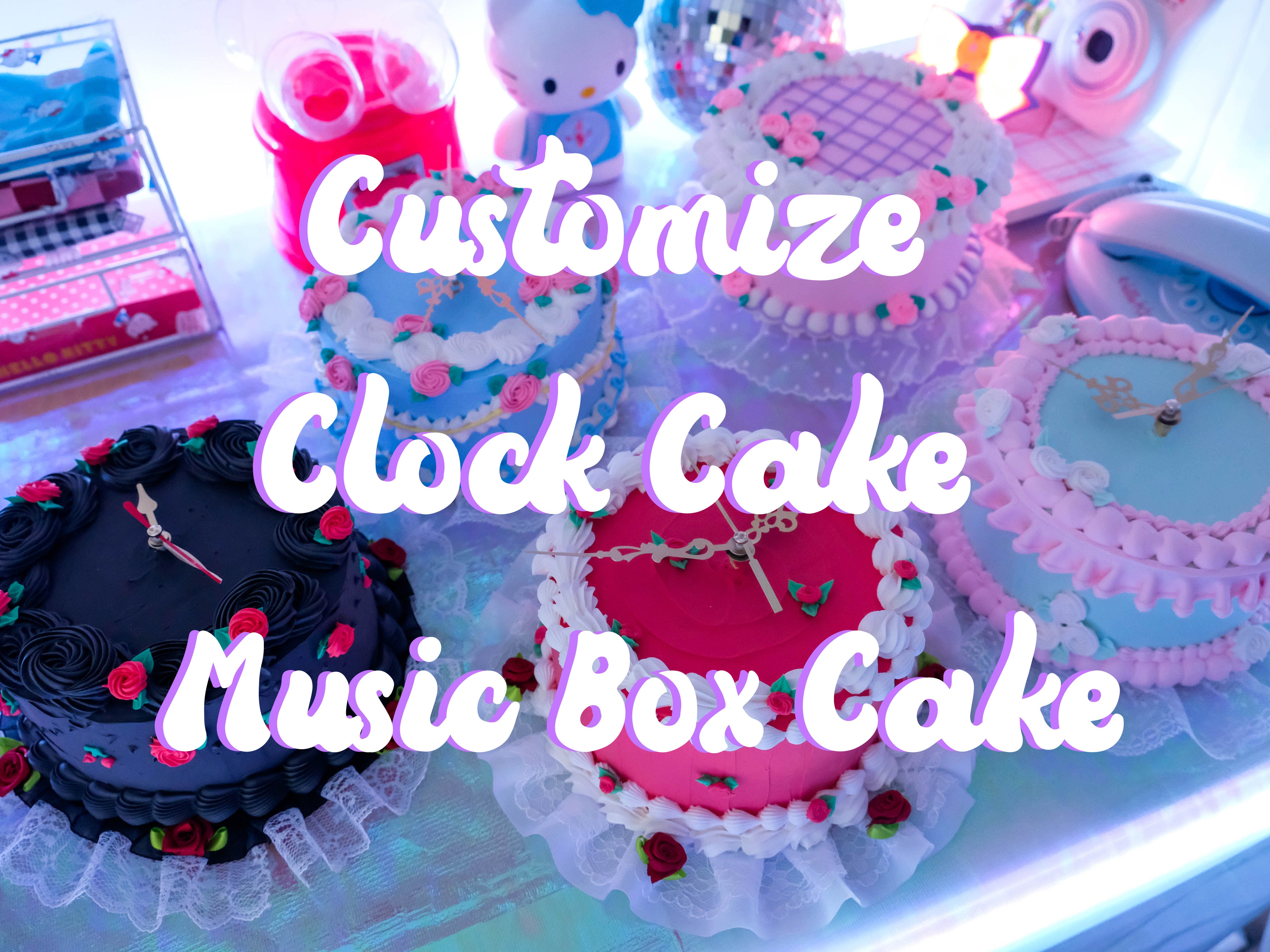 Personalized Clock with Black Currant Cake | Send A Cake & Gifts