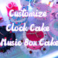 Clock Cake or Music Box Cake - Custom Service